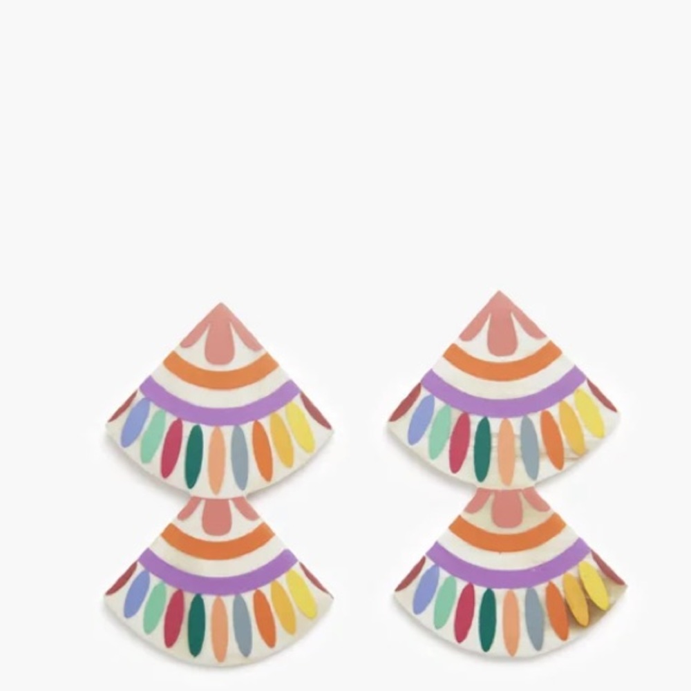 Sunshine Tienda Rainbow double tile earrings